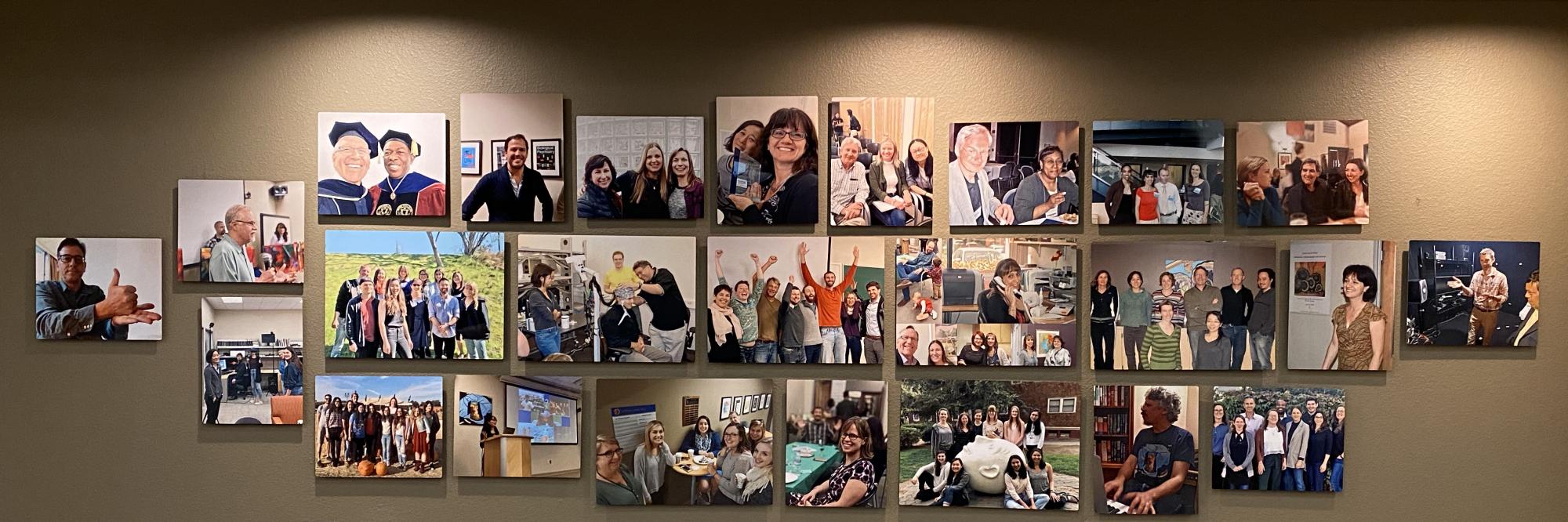 Art wall displaying a variety of pictures